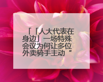 「人大代表在身边」一场特殊会议为何让多位外卖骑手主动“放下订单”？