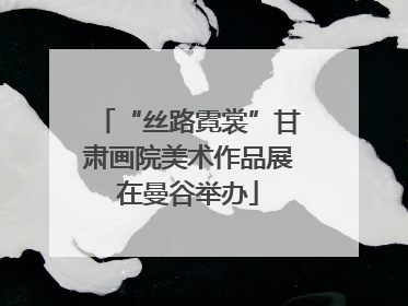 “丝路霓裳”甘肃画院美术作品展在曼谷举办