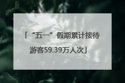 “五一”假期累计接待游客59.39万人次