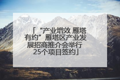 “产业增效 雁塔有约”雁塔区产业发展招商推介会举行 25个项目签约
