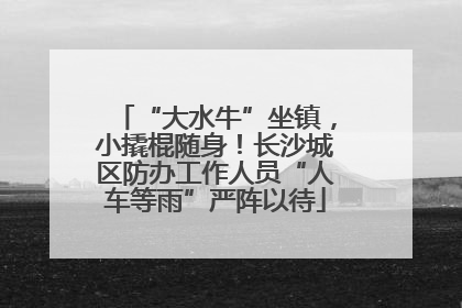 “大水牛”坐镇，小撬棍随身！长沙城区防办工作人员“人车等雨”严阵以待