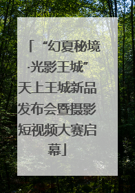 “幻夏秘境·光影王城”天上王城新品发布会暨摄影短视频大赛启幕