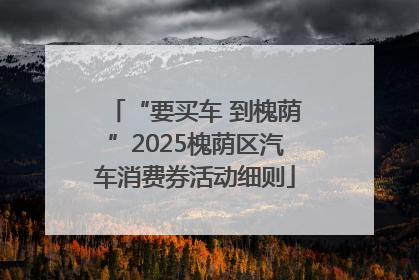 “要买车 到槐荫”2025槐荫区汽车消费券活动细则
