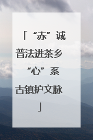 “赤”诚普法进茶乡 “心”系古镇护文脉
