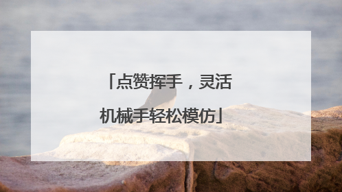 点赞挥手，灵活机械手轻松模仿