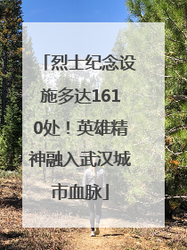 烈士纪念设施多达1610处！英雄精神融入武汉城市血脉