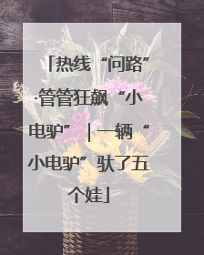 热线“问路”·管管狂飙“小电驴”｜一辆“小电驴”驮了五个娃