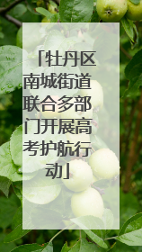 牡丹区南城街道联合多部门开展高考护航行动
