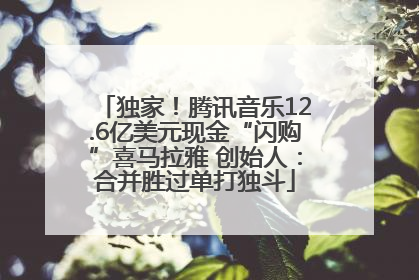 独家！腾讯音乐12.6亿美元现金“闪购”喜马拉雅 创始人：合并胜过单打独斗