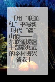 用“联通红”书写新时代“疆”山情——山东联通援疆干部郝兆武的乡村振兴答卷