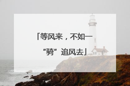 等风来，不如一“骑”追风去