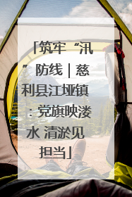 筑牢“汛”防线｜慈利县江垭镇：党旗映溇水 清淤见担当