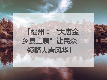 福州：“大唐金乡县主展”让民众领略大唐风华