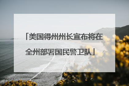美国得州州长宣布将在全州部署国民警卫队