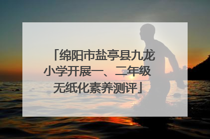 绵阳市盐亭县九龙小学开展一、二年级无纸化素养测评