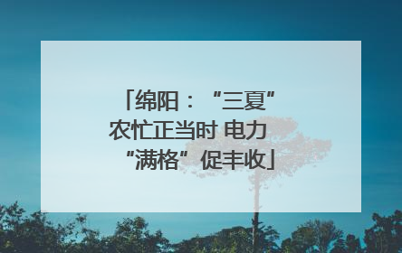 绵阳：“三夏”农忙正当时 电力“满格”促丰收