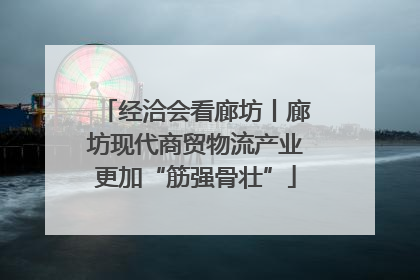 经洽会看廊坊丨廊坊现代商贸物流产业更加“筋强骨壮”