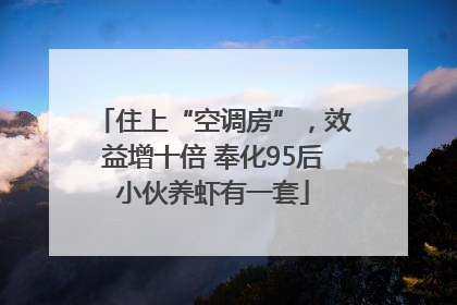 住上“空调房”，效益增十倍 奉化95后小伙养虾有一套