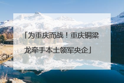 为重庆而战！重庆铜梁龙牵手本土领军央企