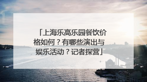 上海乐高乐园餐饮价格如何？有哪些演出与娱乐活动？记者探营