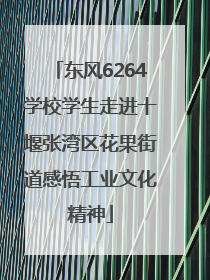 东风6264学校学生走进十堰张湾区花果街道感悟工业文化精神