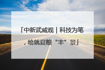 中新武威观｜科技为笔，绘就夏粮“丰”景