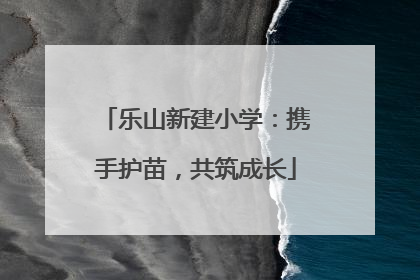 乐山新建小学：携手护苗，共筑成长