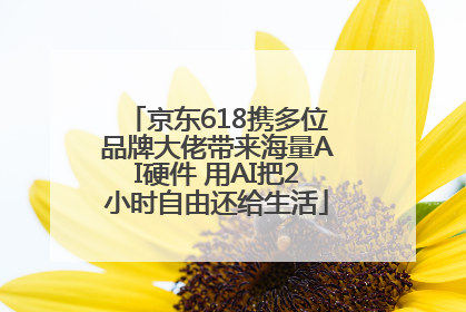 京东618携多位品牌大佬带来海量AI硬件 用AI把2小时自由还给生活