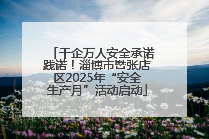 千企万人安全承诺践诺！淄博市暨张店区2025年“安全生产月”活动启动