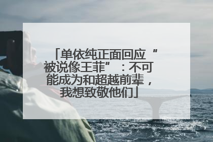 单依纯正面回应“被说像王菲”：不可能成为和超越前辈，我想致敬他们