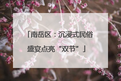 南岳区：沉浸式民俗盛宴点亮“双节”
