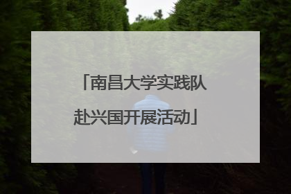 南昌大学实践队赴兴国开展活动