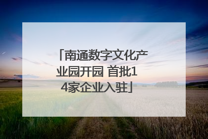 南通数字文化产业园开园 首批14家企业入驻