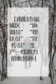 南阳市宛城区：“协调员”“帮扶员”“宣传员” 生产一线助力抢收抢种