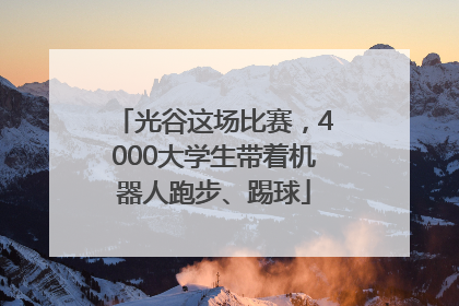 光谷这场比赛，4000大学生带着机器人跑步、踢球