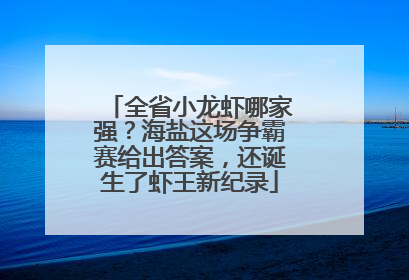 全省小龙虾哪家强？海盐这场争霸赛给出答案，还诞生了虾王新纪录