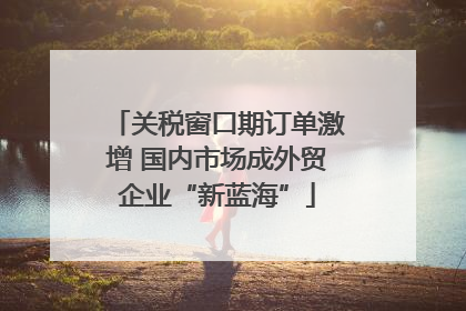 关税窗口期订单激增 国内市场成外贸企业“新蓝海”