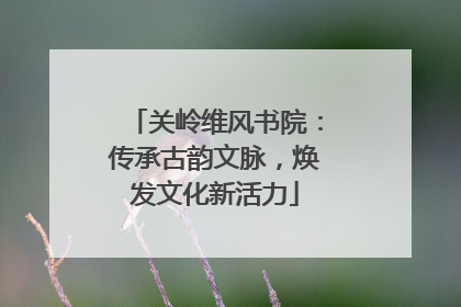 关岭维风书院：传承古韵文脉，焕发文化新活力