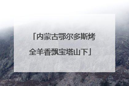 内蒙古鄂尔多斯烤全羊香飘宝塔山下