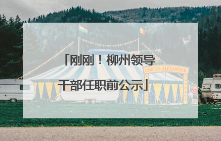 刚刚！柳州领导干部任职前公示