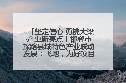 坚定信心 勇挑大梁·产业新亮点丨邯郸市探路县域特色产业联动发展：飞地，为好项目跨域安个家