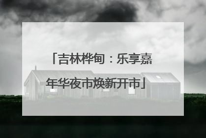 吉林桦甸：乐享嘉年华夜市焕新开市