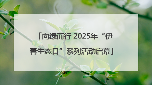 向绿而行 2025年“伊春生态日”系列活动启幕