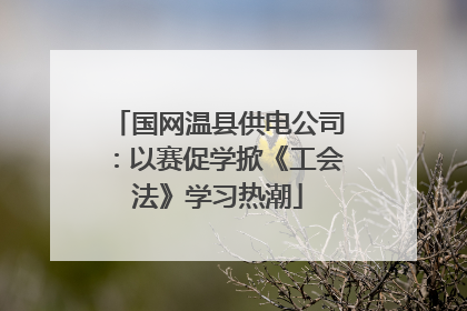 国网温县供电公司：以赛促学掀《工会法》学习热潮