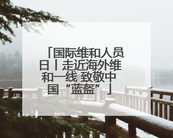 国际维和人员日丨走近海外维和一线 致敬中国“蓝盔”