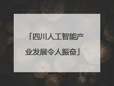 四川人工智能产业发展令人振奋