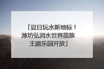 夏日玩水新地标！潍坊弘润水世界苗族主题乐园开放