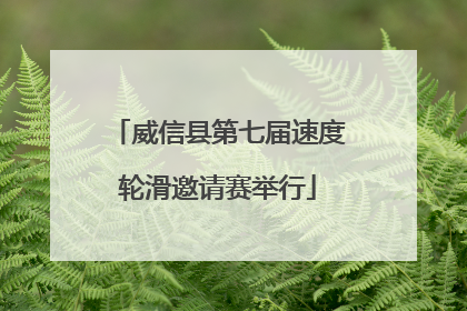 威信县第七届速度轮滑邀请赛举行