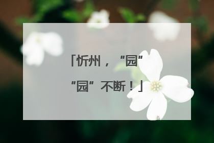 忻州，“园”“园”不断！