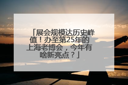 展会规模达历史峰值！办至第25年的上海老博会，今年有啥新亮点？